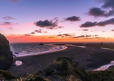 New Zealand Whatipu Beach