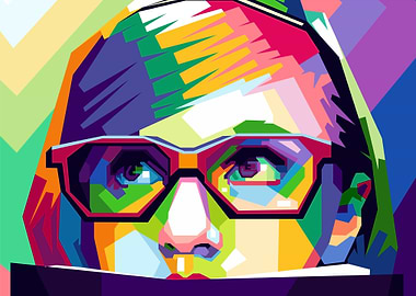 Eyes Girl In WPAP ART