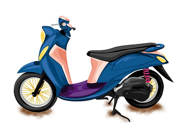 vector modern motorcyle