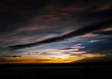 Nacreous clouds