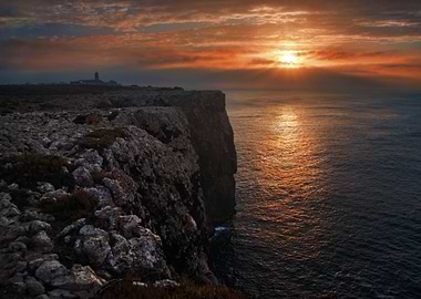 Portugal coast sunset