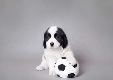 Landseer puppy