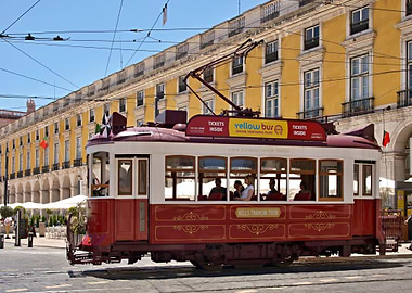 Tourist tram line Lisbon