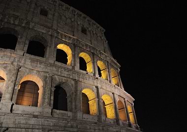 Colosseum at night