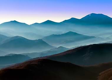 Morning in the mountains