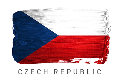 Czech Republic flag map