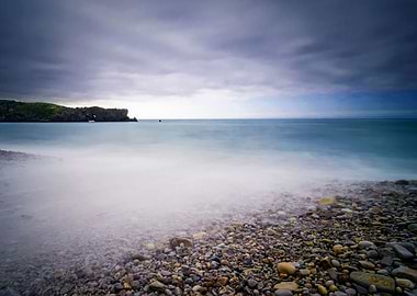 Colorful Atlantic beach