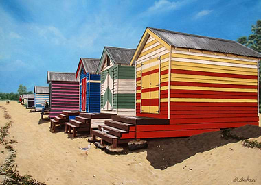 Brighton beach midday