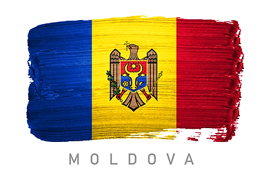 Moldova flag map europe