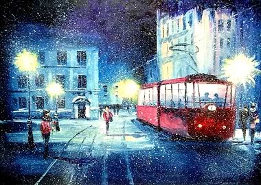 Life in the evening city