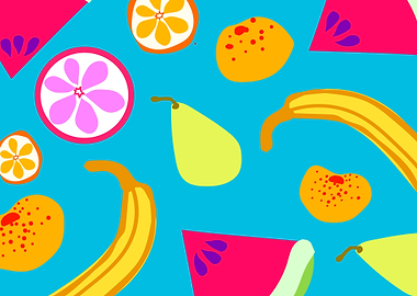 Fruits summer pattern