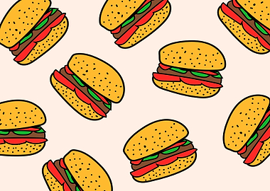 Hamburgers pattern