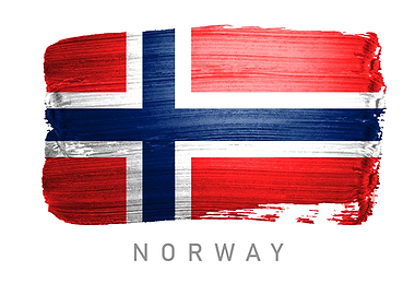 Norway flag map country