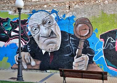 Grafitti The auctioneer