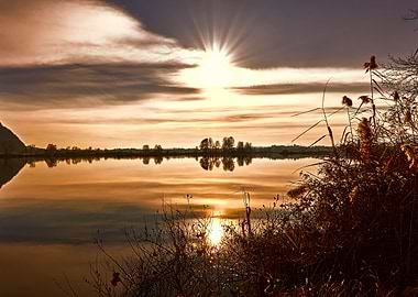 winter reflection on lanke