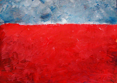 Abstract landscape artwork