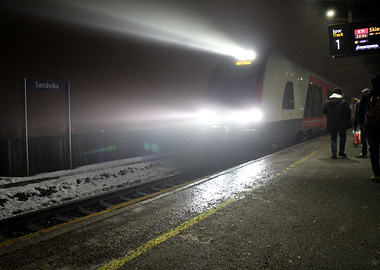 NSB Night Train in Fog