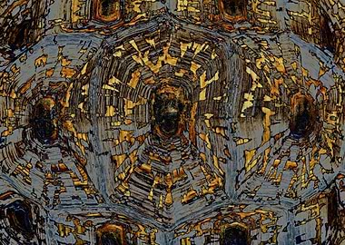 Pattern black golden grey