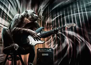 funky fun guitar gorilla