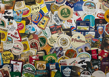Beer coaster wallpaper