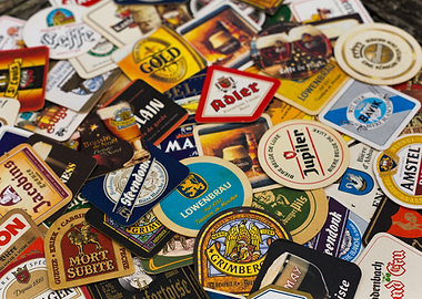 Beer coaster wallpaper