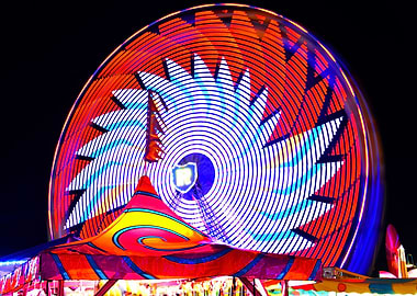 Colorful wheel of Ferris
