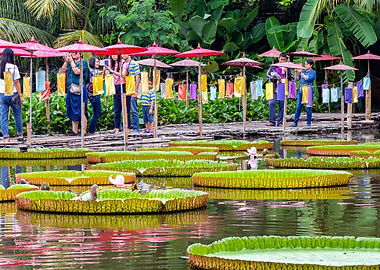 water lily on the water