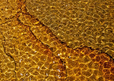 Golden Water Stream