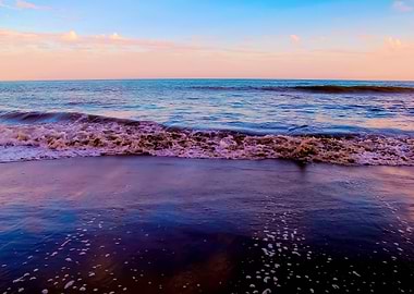 beach sunset in California