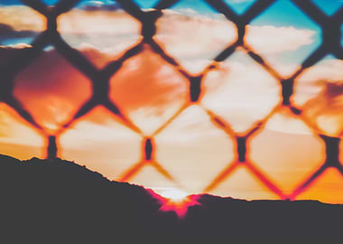 sunset sky in California