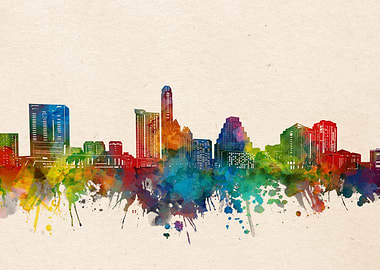 Austin watercolor