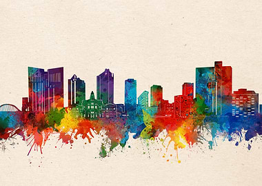 Fort Worth watercolor