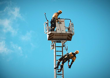 Between sky and earth