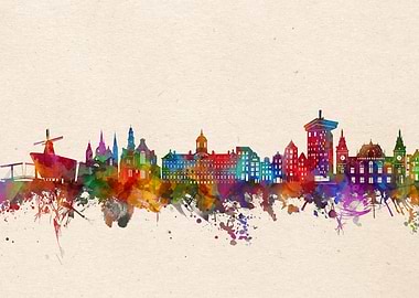 Amsterdam watercolor