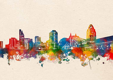 Cincinnati watercolor