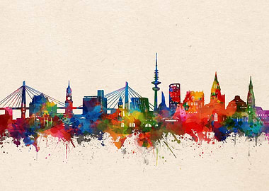 Hamburg watercolor