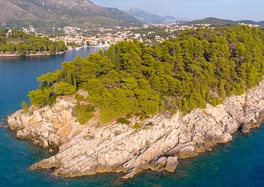 Aerial view of beautiful s