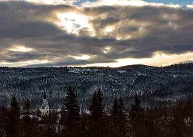 Sunset in the Scandes