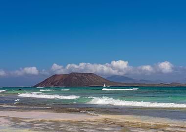 Beautiful sea Canary Isla