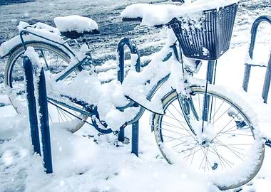 Snowy bike