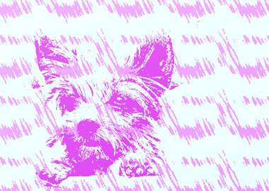 Walk The Pink Dog Pop Art