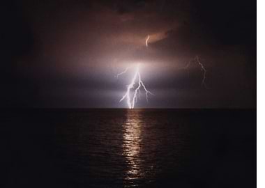 Lightning On The Sea