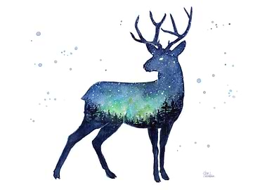 Galaxy Forest Reindeer