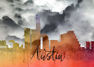 Austin Texas CIty Skyline