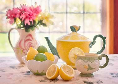 Spring Tea Still Life