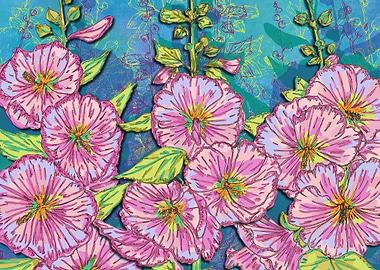 Hollyhocks