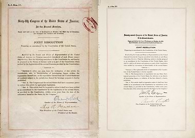 18th and 21st Amendments