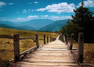 Boardwalk upon Mountain