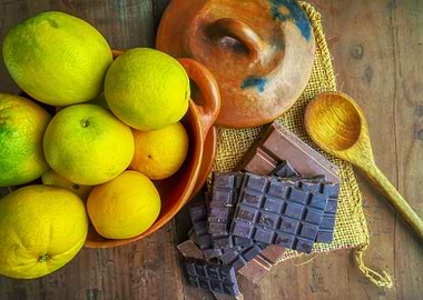 Chocolates and oranges