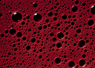 Alien bubbles bordeaux tex